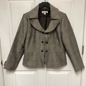 Danilllo Professional Tweed Look Peplum Blazer
